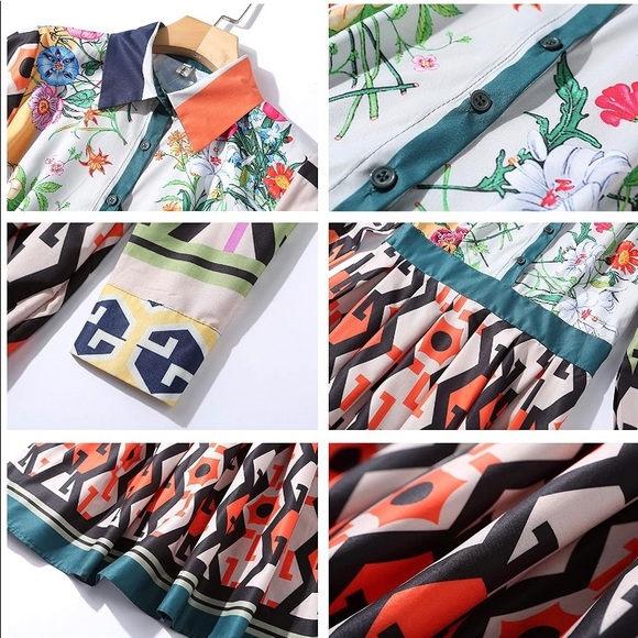 Printed dress, size 6, NWT. - Picture 2 of 4